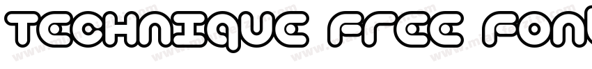 Technique Free Font字体转换